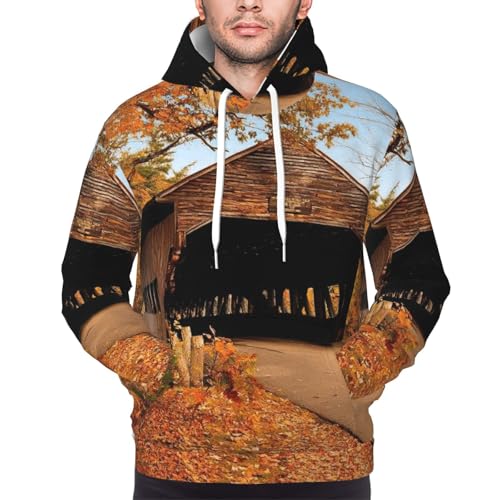 Pull à capuche pour homme Albany à manches longues et cordon - 3