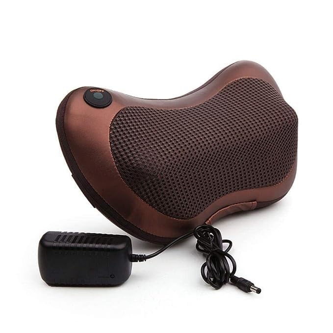 Electronic Massage Pillow Massager Cushion – Heated Back and Neck Massage for Car, Home, and Offices