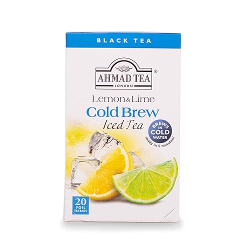 Ahmad Tea Té negro, té frío, té helado, 20 unidades (paquete de 6), con cafeína y sin azúcar
