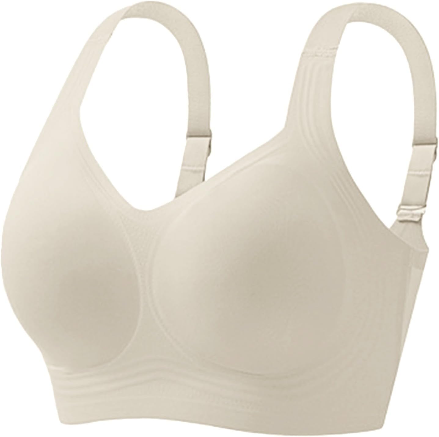 Bras for Women No Underwire Plus Size Comfy Soft Wireless Push Up Bra Full Supportive Everyday Sport Bralette - Image 6