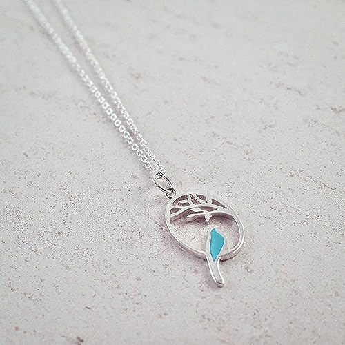 Boma Jewelry Sterling Silver Resin Bird Necklace, 16 inches3