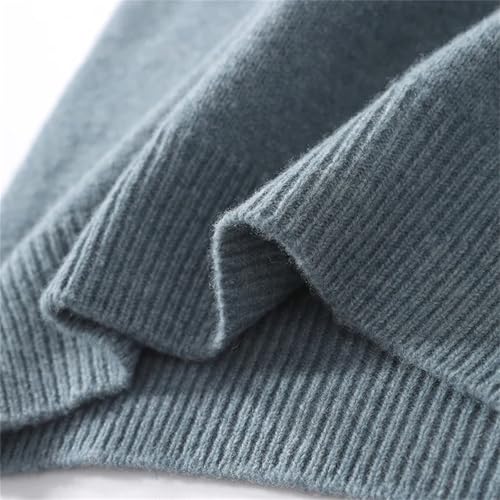 Dcvmvmn Men's Spring Long Sleeve Sweater Casual Merino Wool Pullover Basic Knitwear Jumper4