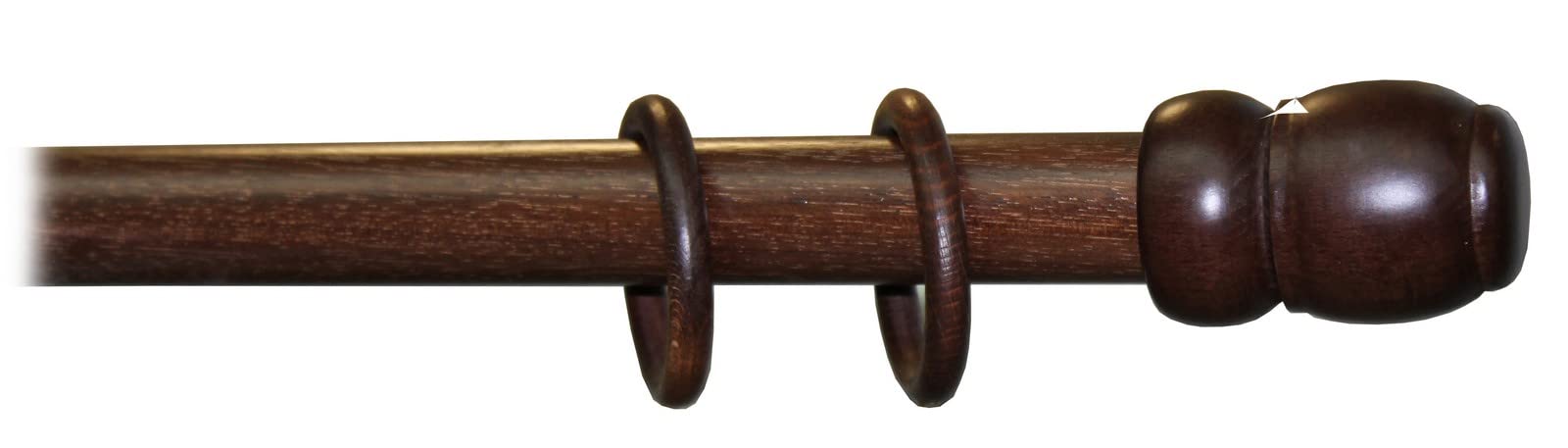 NEXTRADEITALIA CF da 1 PZ BASTONE A TIRO D 35 MM NOCE SCURO 210 CM SENZA SUPPORTI