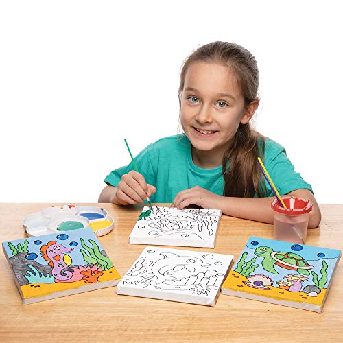 Baker Ross AT940 Tele da Colorare Amici Marini