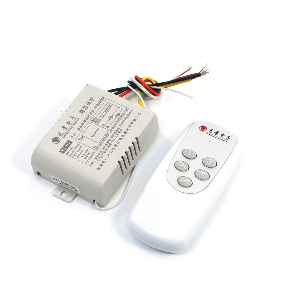 New Lon0167 AC 200-240V Featured 2 Way 5 Reliable Efficacy Control Buttons 6-Wires RC Control Lamp Switch Gray(id:8a1 66 40 bd9)