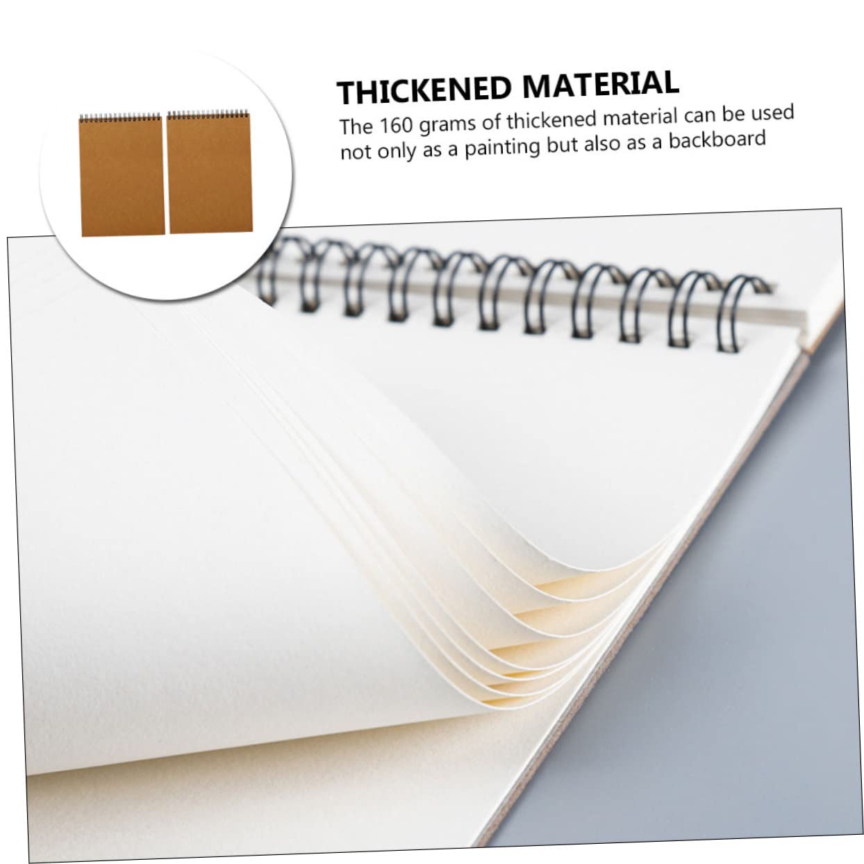 Anneome Cuaderno de Bocetos A4 de Espiral, 2 Unidades, Papel Marrón | Boceto de Dibujo, Cuadernos de Bocetos, Decoracion Colegio, Uso en Casa y Clase