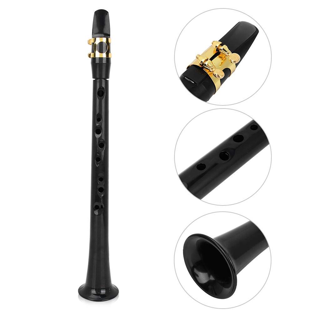Saxofón portátil de Bolsillo Sax Saxofón Mini de Bolsillo con Bolsa de Almacenamiento de láminas