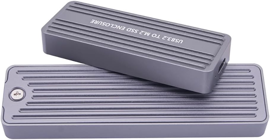 JMT 4TB M.2 NGFF+NVME to USB3.2 Hard Disk Enclosure 20Gbps Gen2*2 with USB-C Interface Compatible with NGFF NVME Dual Protocol SSD (to 2280)