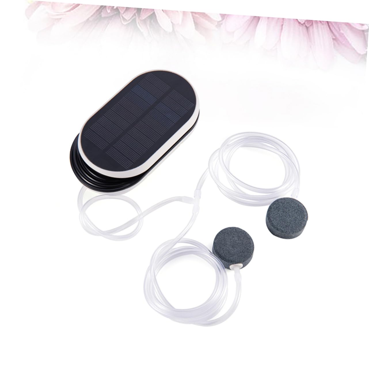 Bomba de Oxígeno para Acuario Solar Portátil con 3 Configuraciones | 3600 Mah, Negro, Plástico, bajo Ruido y Resistente, para Pesca al Aire Libre
