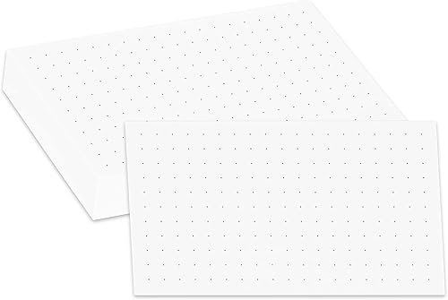 Home Advantage Tarjetas de índice gráfico de cuadrícula de puntos azules de doble cara (3-x-5)