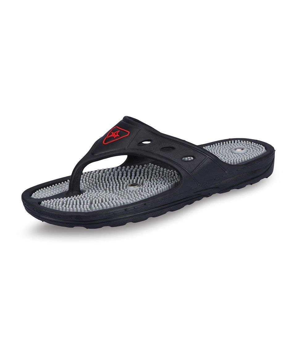 CHOUDHARY ACUPRESSURE Acupressure and Magnetic Slippers for Blood Circulation Size-7 Foot Massager Slippers Flip-Flops|Natural Leg Foot Massager Slippers For Men and Women (B0CSX8XKKR) Amazon Price History, Amazon Price Tracker