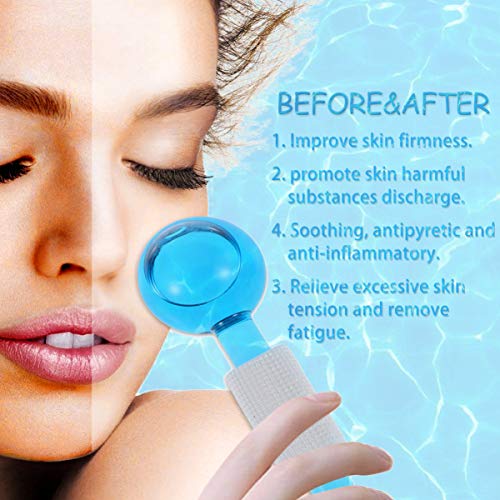 DOITOOL 2 peças de globos de rolo de gelo, globos faciais, globos de gelo; ferramentas de massagem p