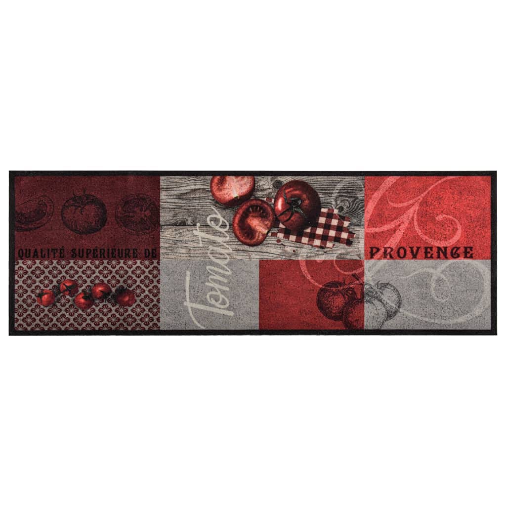 Tapis de cuisine en polyamide durable motif tomates 60 x 180 cm