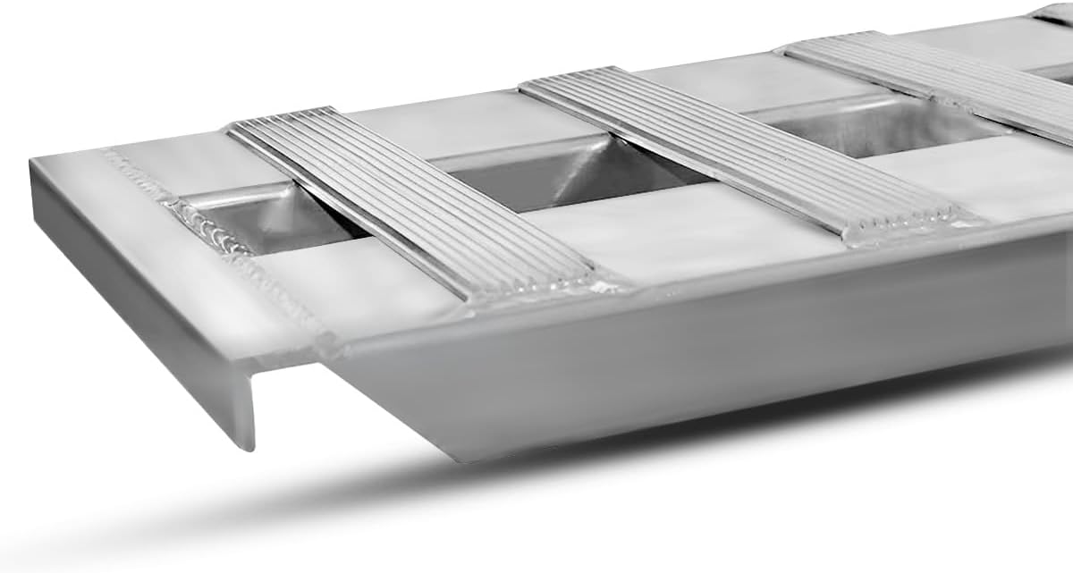 2pcs Aluminum Trailer Ramps, 6000lbs 72" x 15" Heavy-Duty Anti-Slip Truck Car Auto Trailer Ramps Universal Loading Ramp with Top Hook Attaching for Tractor, Car, ATV/UTV, Trucks
