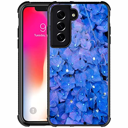 Coque Samsung S22 Plus motif floral bleu un cadeau utile et stylé