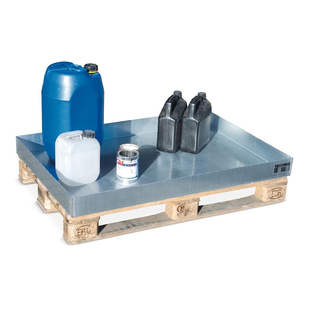 Bauer GmbH Auffangwanne 60l Stahlblech L1200xB800xH100mm ohne Lochplatte