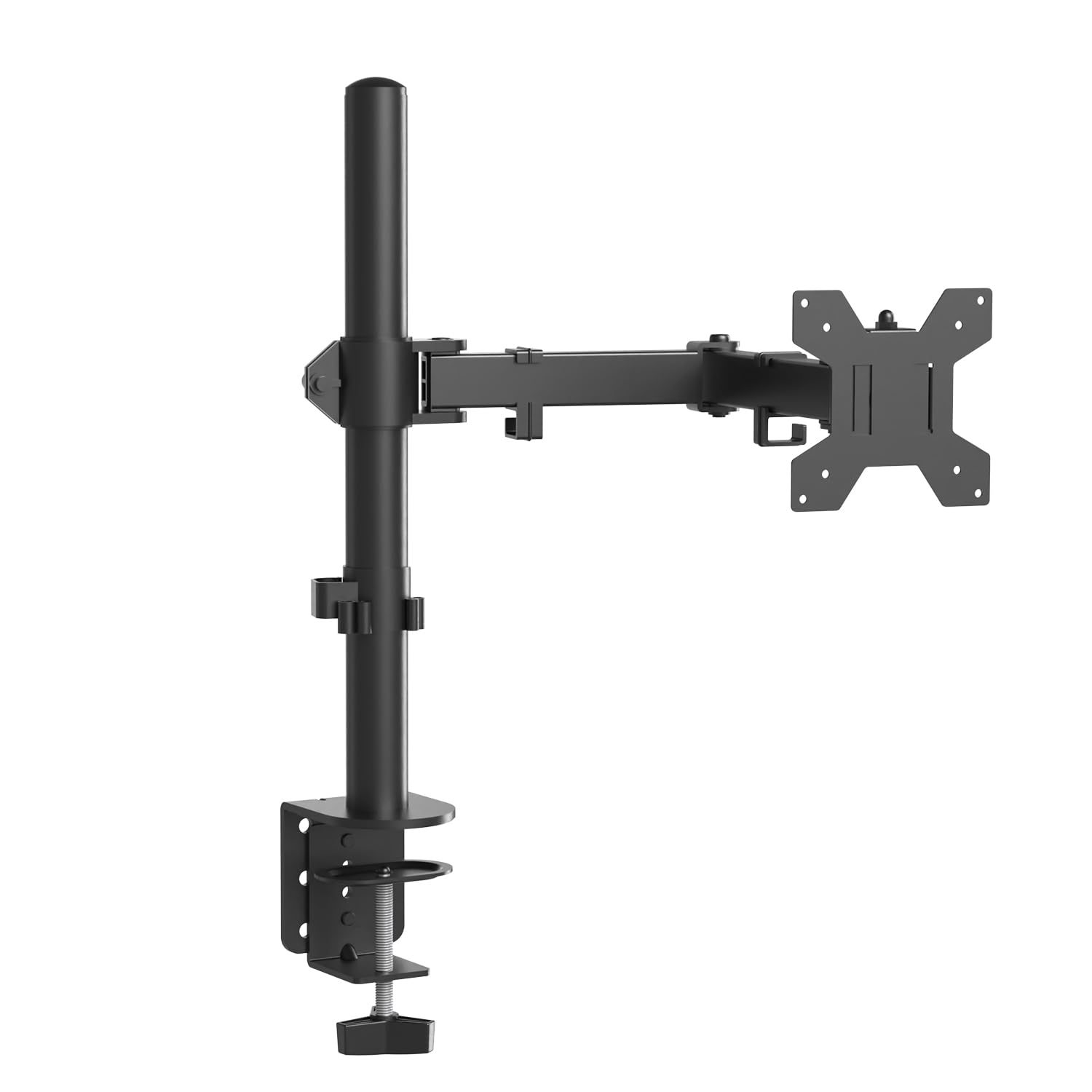 STRIFF 180° Adjustable Single Monitor Stand Arm Desk Mount | Ergonomic Gas Spring VESA Bracket (75x75mm & 100x100mm) for 13"–32" Screens-image-5