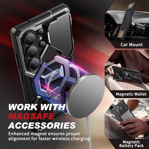 Image of TONGATE for Samsung Galaxy S26 Ultra Case with Magnetic Stand, Black