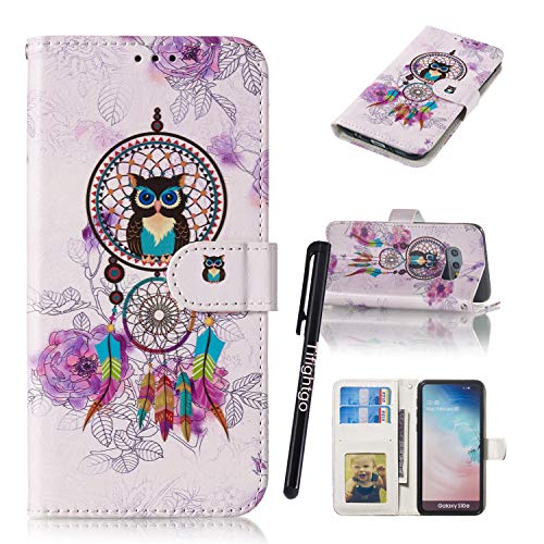 Samsung S10 Lite Shockproof Case,Tifightgo Colorful Polished Embossed FILP PU Leather Cover Silicone Shell Wallet Case for Samsung Galaxy S10 Lite with Card Slots/Stand Function/Magnetic Buckle