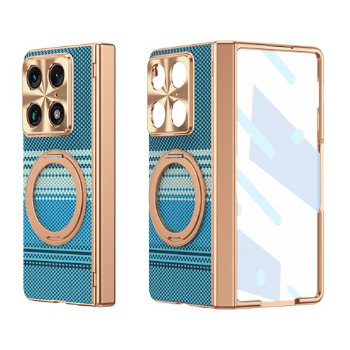 Étui Motorola Razr Fold 2026 bleu en carbone avec anneau et protection écran