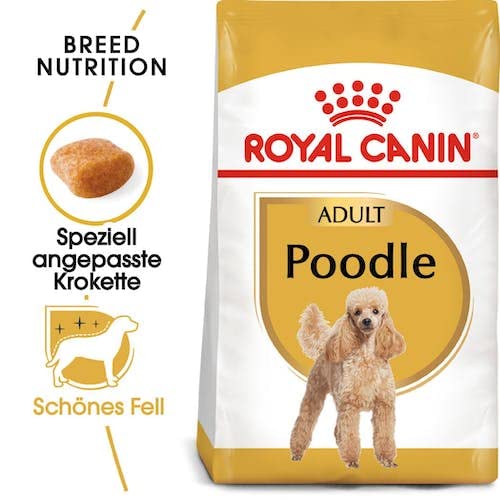 ROYAL CANIN Poodle Adult | Doppelpack | 2 x 500 g | Trockenfutter für ausgewachsene Poodle | Zur Unterstützung des Fells und des Muskeltonus | Für Hunde ab dem 10. Lebensmonat