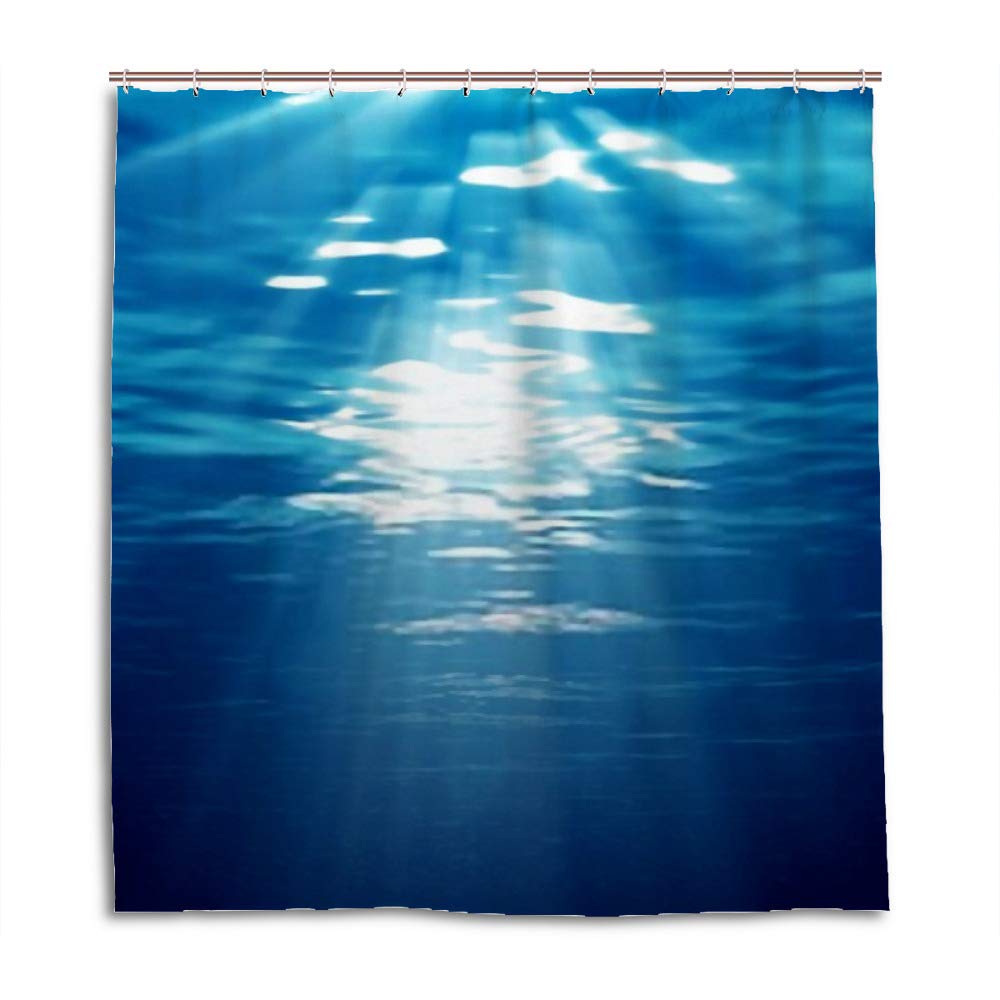 Rideau de douche CHEHONG en polyester imperméable 72x72 inch avec ses 12 crochets