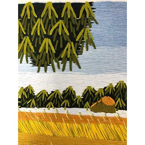 Amazon.co.jp: ベトナム 刺繍絵 全面手刺繍 刺繍画 ハンドメイド