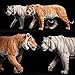 WLNTDOLA 1:6 Scale Bengal Tiger Figure Panthera Resin Model Realistic Wild Animal Collection Gift Party for Adult
