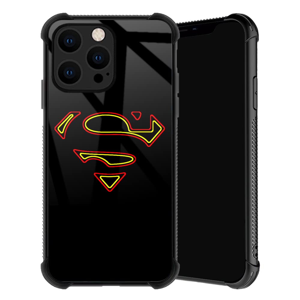 TnXee Case Compatible with iPhone 14 Pro Max,Hero Symbol 14 Pro Max Cases for Men,Soft TPU Anti-Skid Thread and Four Corner Anti-Collision Protection Case Compatible with iPhone 14 Pro Max