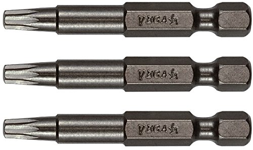 VEGA Double Square 2" Bits. Professional Grade 1/4" Hex Shank #2 Double Square