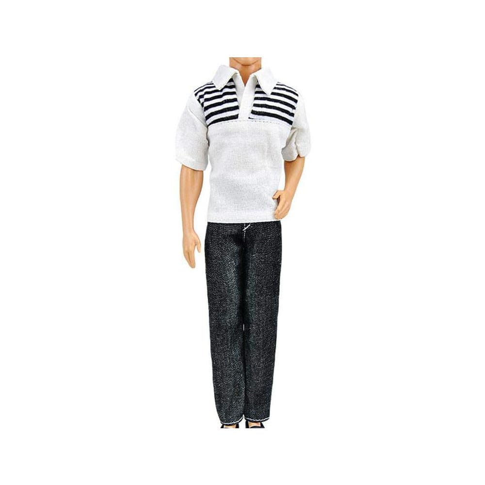 Uteruik Boy Doll Shirt and Trousers Clothing Suits for 11.5in/30cm Men Doll Casual Outfits Costume (#B)