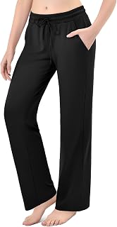 Stanpetix Women's Wide Leg Joggers with Pockets, Straight Leg Sweatpants