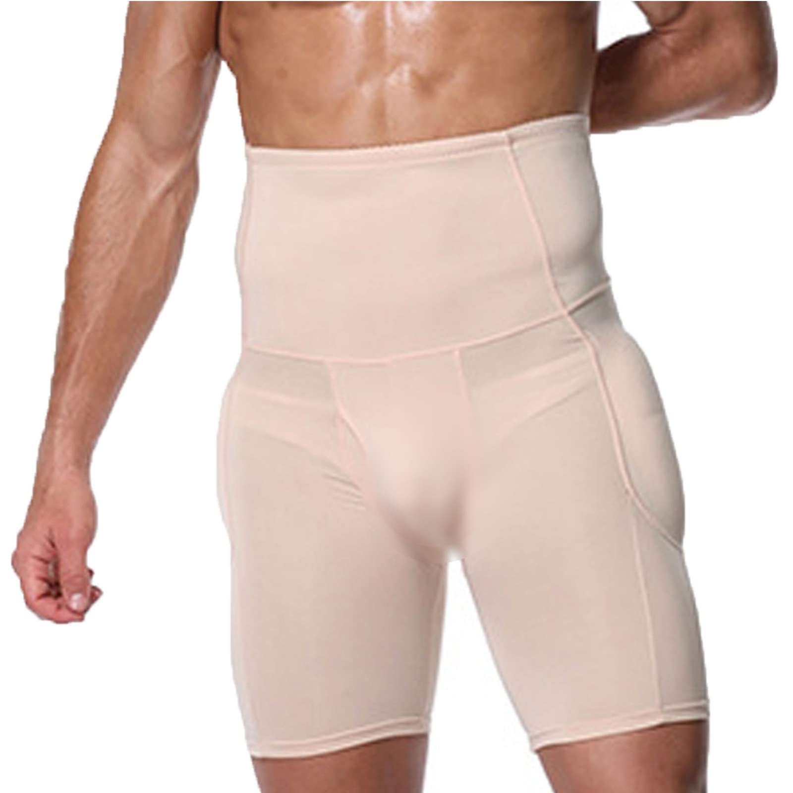 Herren Padded Shapewear Hip Butt Lifter Waist Trainer Control Boyshorts,B-6XL