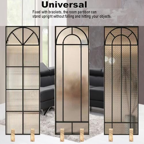 LIFTATAPA 4pcs Folding Room Divider Stand, Room Dividers Screen Holder Feet Partition, Wooden Room Divider Stand with Screws, Folding Privacy Screen Holder for Hotel Home Office