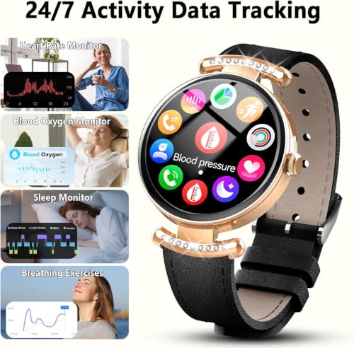 Jugeman Smartwatch Damen Fitnessuhr Bluetooth Anrufe IP68 Wasserdicht – Ansicht 4