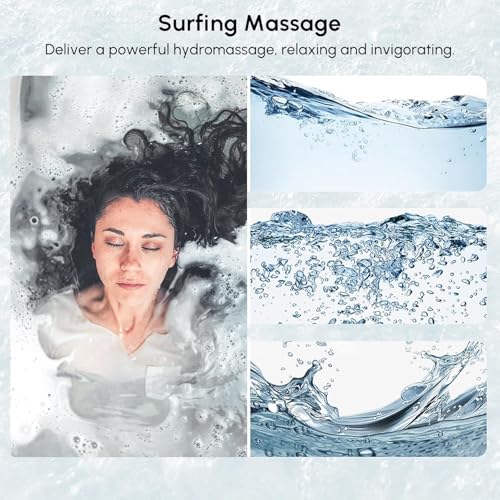 Image of Semi loaded Bathtub 5 x 2.6 Feet, with Diverter set Water filler System, Hydro Massage and Lighting System, Hot Tub, Spa tub, tub, bath, bath tub for adult 1 person