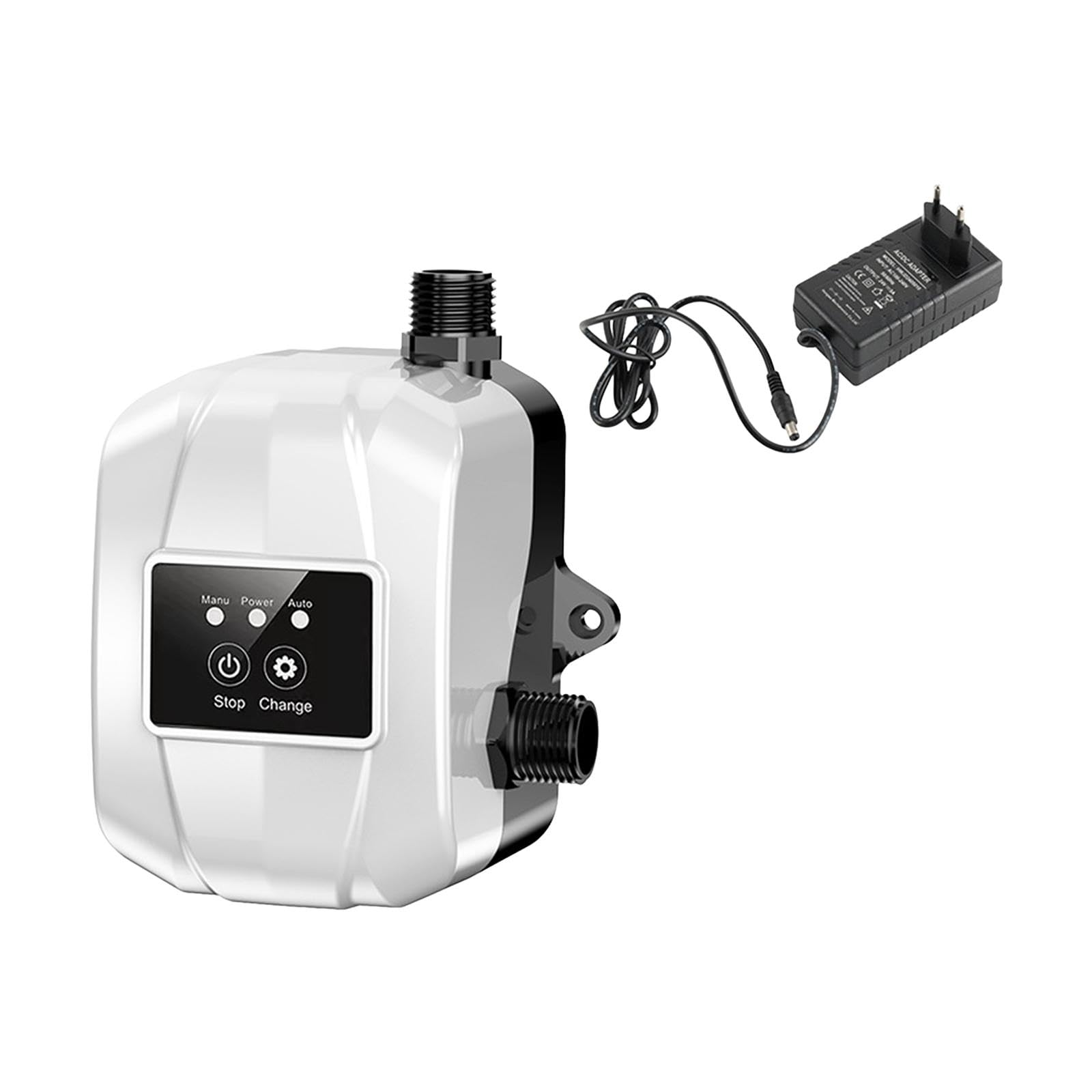 Bomba elevadora de presión de agua automática, controlador de presión, bomba presurizadora de agua portátil 150PA para calentador de agua, ducha, Blanco