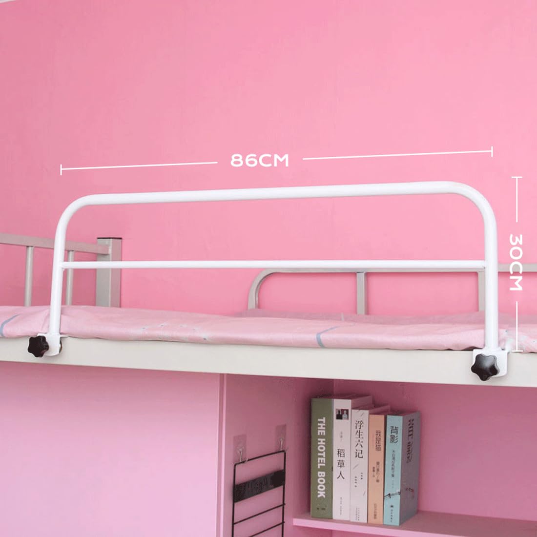 Sponda Letto Regolabile per Anziani, sponde di Sicurezza per Letto mediche a Clip, Barra di Sostegno anticaduta, per dormitori per Studenti, Donne Incinte, Persone disabili