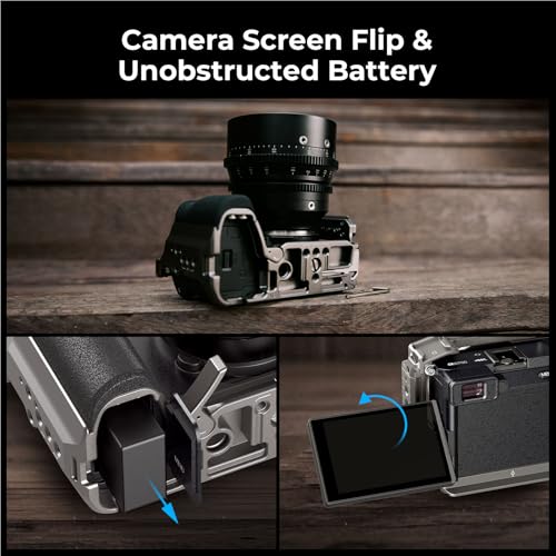 Image of SmallRig Hawklock Quick Release Cage Kit for Sony Alpha 6700, with Multiple Mounting Interfaces and Built-in Quick Release Plate for Arca-Swiss Plate and NATO Rail, with Cable Clamp for HDMI - 5060