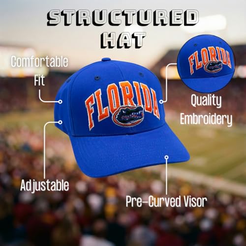 Gorra deportiva azul con logo bordado ajustable miniatura 6