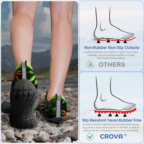Image of Built-in Heel Grips Water Shoes for Kids Girls Boys Hiking Wide Barefoot Swim Beach Pool Big Kid
