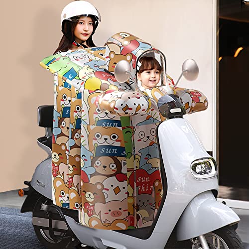 Générique Tablier Scooter, Couvre Jambe Scooter Vent de la Voiture électrique Wind est Automne et Hiver Plus Velours épais Femme Chaude Batterie Froide Tram Vent étanche Couvercle