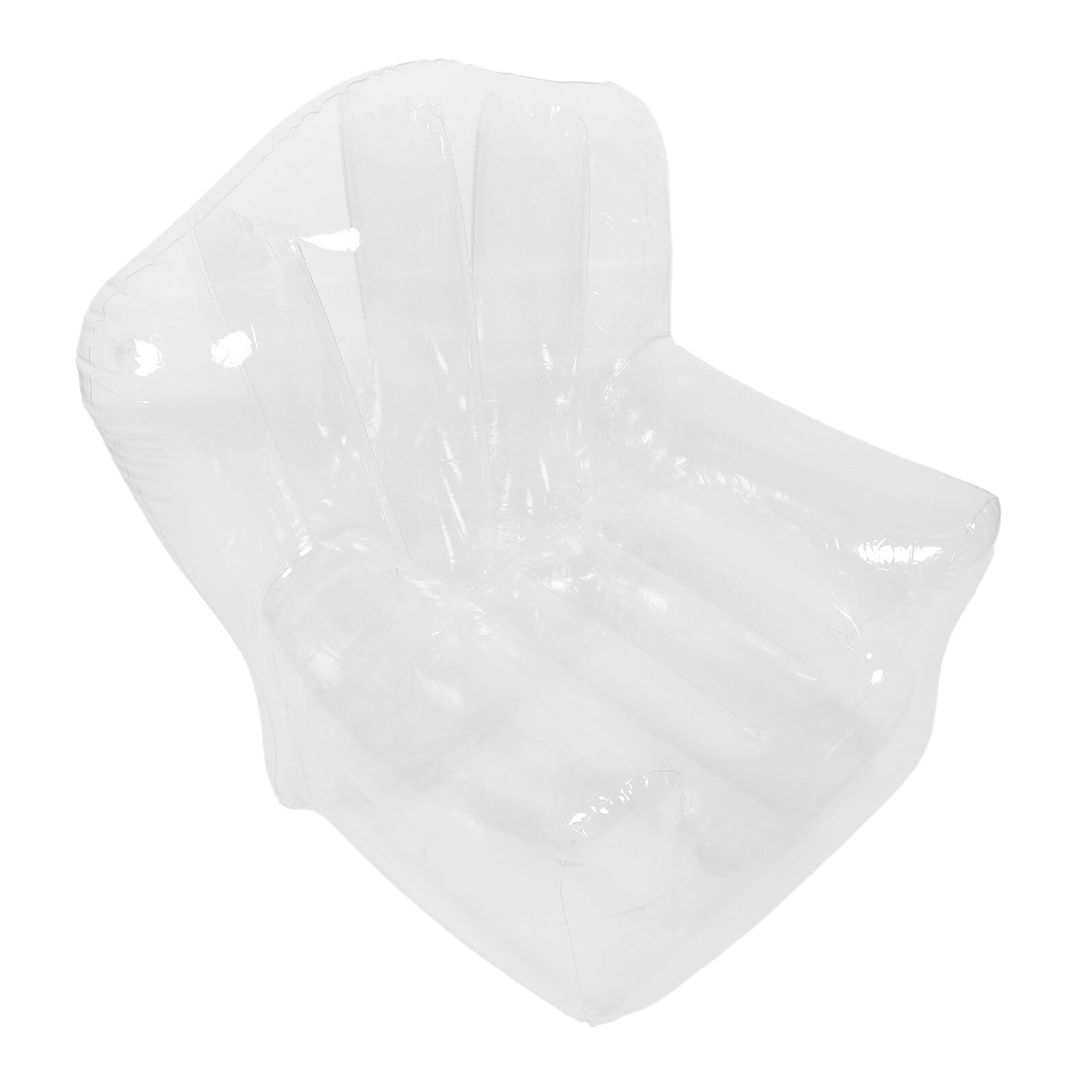 Canapé gonflable transparent en PVC léger et résistant pour enfants et adultes