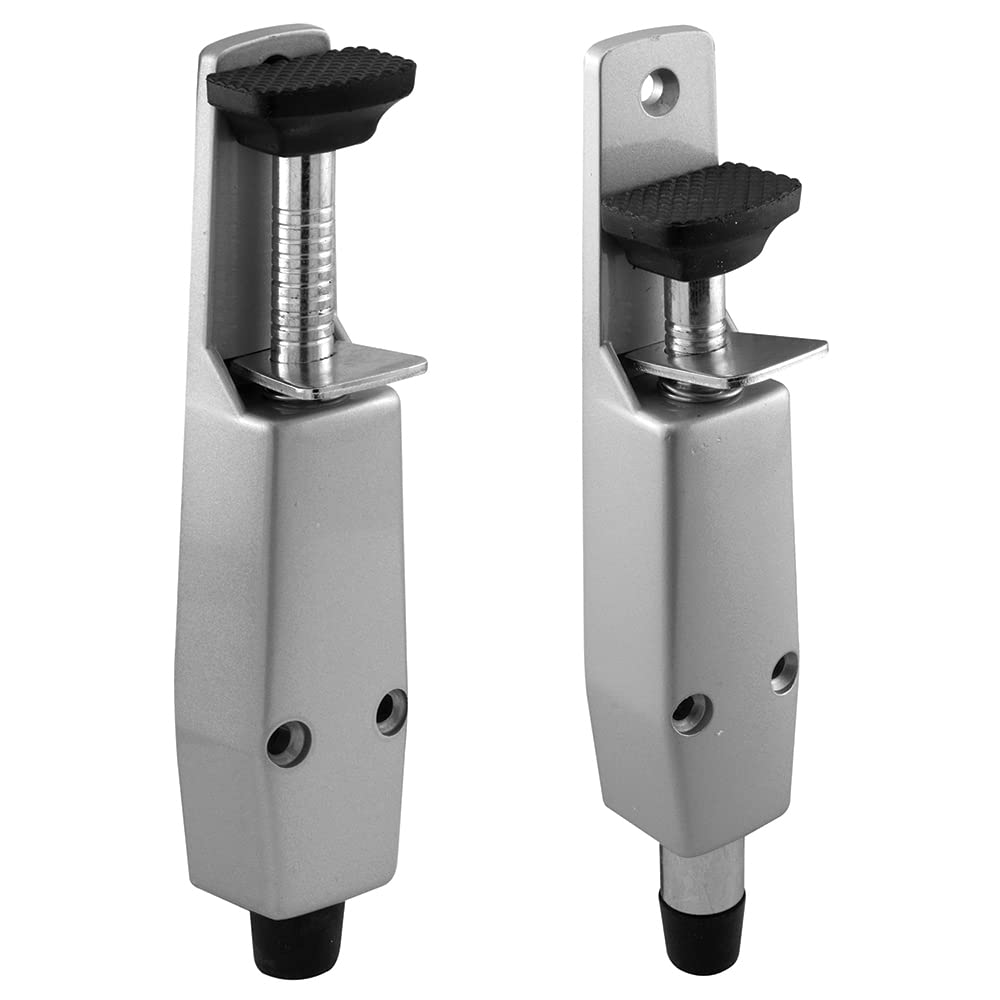 Sujetapuertas de pedal Sentry Suministro 658-1015 en aluminio de 9 cm