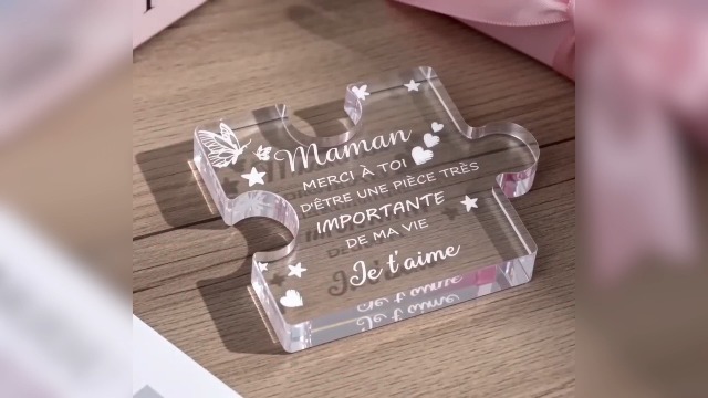 Verjaardagscadeaus voor mama, acryl puzzel aandenken