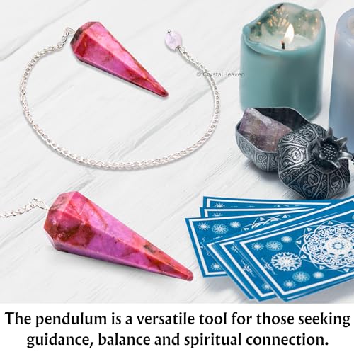 Image of Cobalt Calcite Pendulum Dowsing Tool - Natural Crystal Pendulum for Spiritual Guidance - Dowser Pendulum for Accurate Divination and Energy Healing - Perfect for Energy Healing and Chakra Balancing