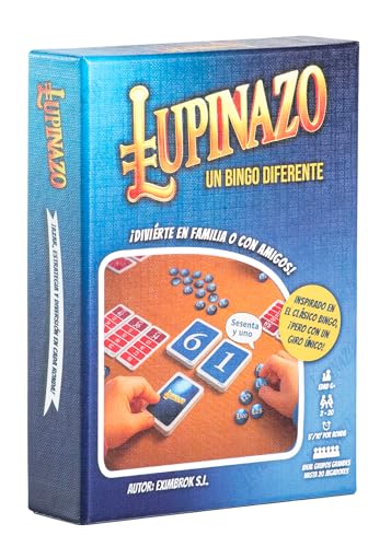 Lupinazo   Juego de Cartas Tipo Bingo | Fácil, Original, Moderno, Divertido | Partidas rápidas | Ideal Amigos, Familias, Sobremesas, Reuniones | De 2 a 20 Jugadores | Juego de Mesa Social +6 años