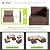 Aoxun 10 Pieces Patio Furniture Set Wicker Rattan Outdoor Furniture with Fire Pit Table Patio Sectional Sofa with Swivel Rocking Chairs for Deck, Backyard and Garden (10 Piece, Beige)