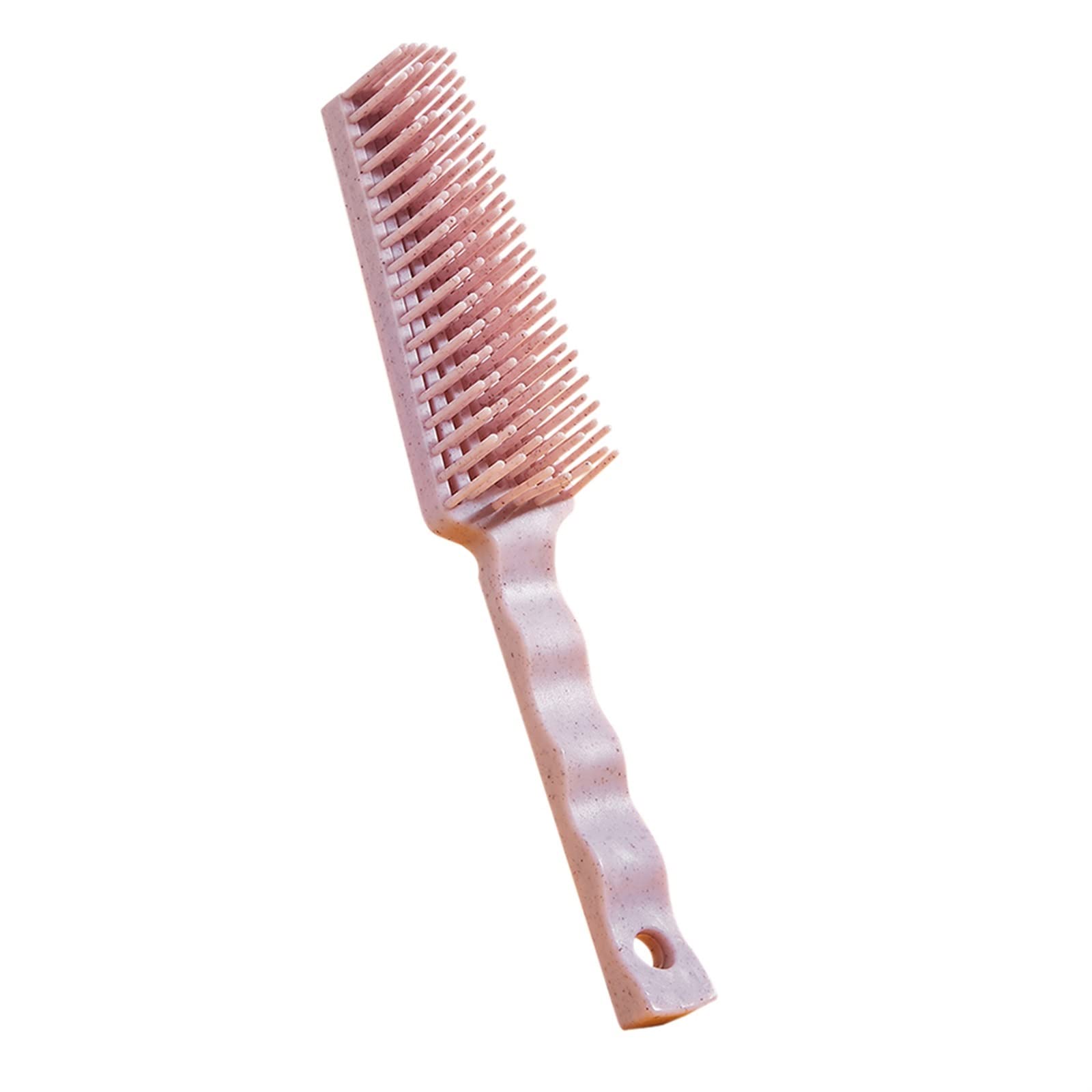DieffematicSZ Grzebień Styling Hairdressing Comb, Plastic Massage, Multifunctional Straight Hair Rib Comb (Color : Roze)
