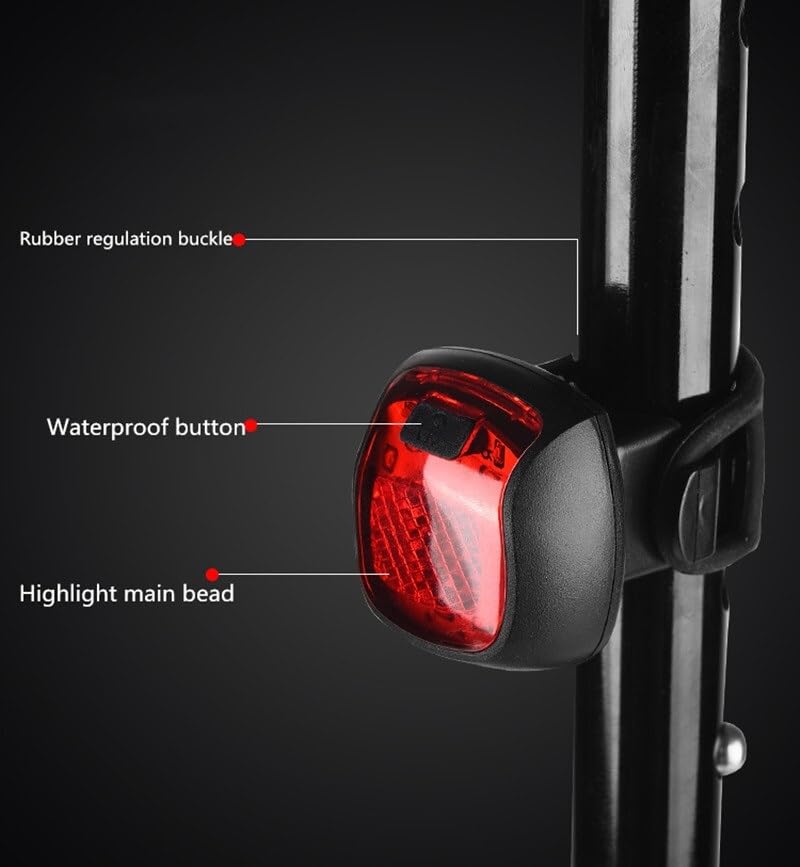 Feu arrière de vélo extérieur SCRUBY antichoc IP65 pour sécuriser votre vélo de nuit